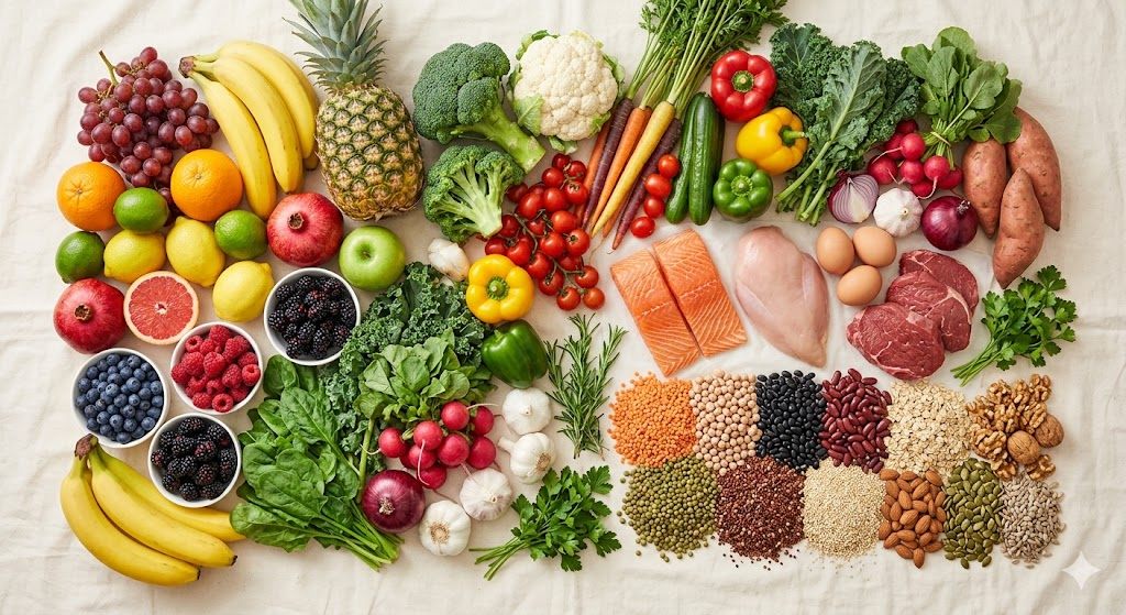 Bebé explorando alimentos en la alimentación complementaria