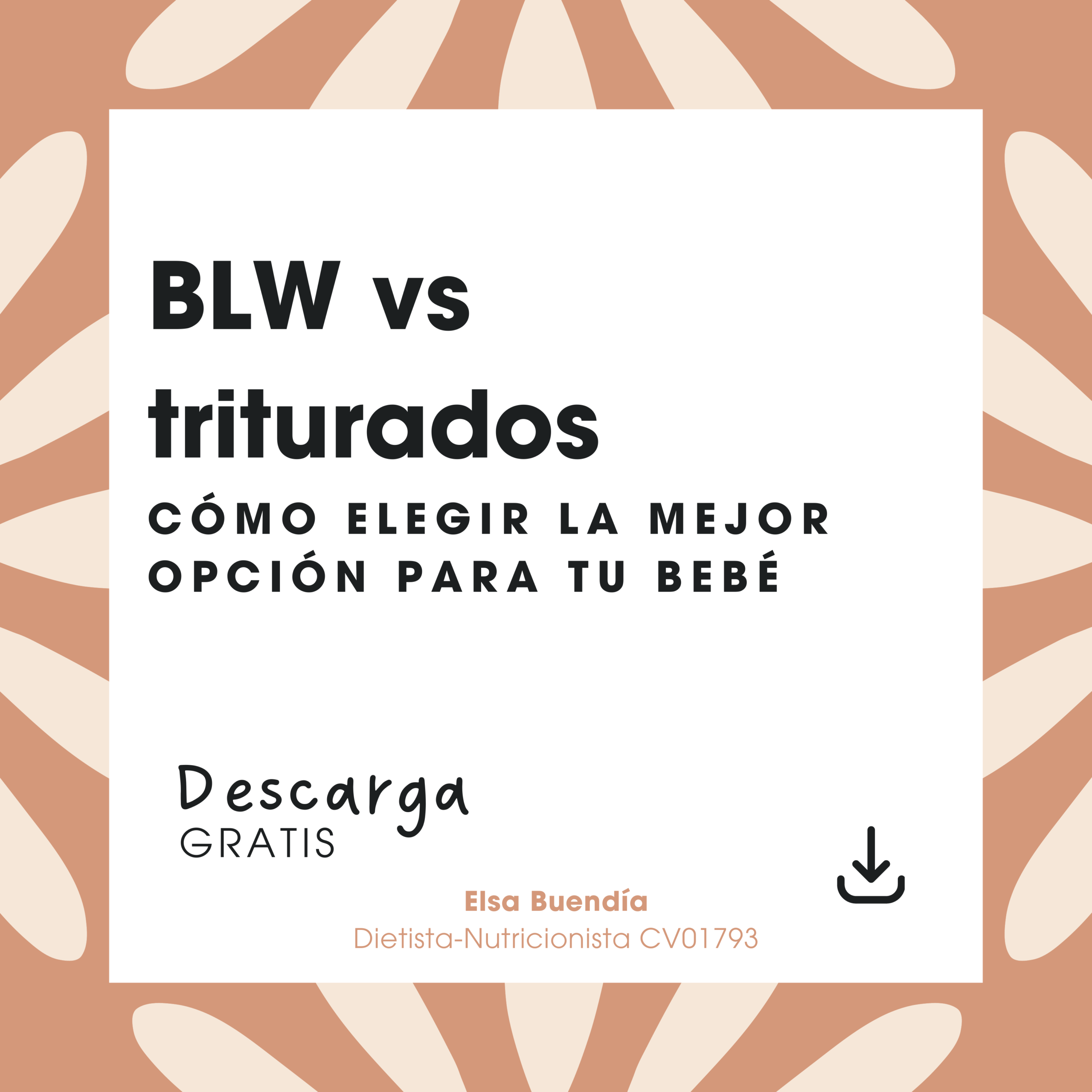 Portada de la guía BLW vs triturados